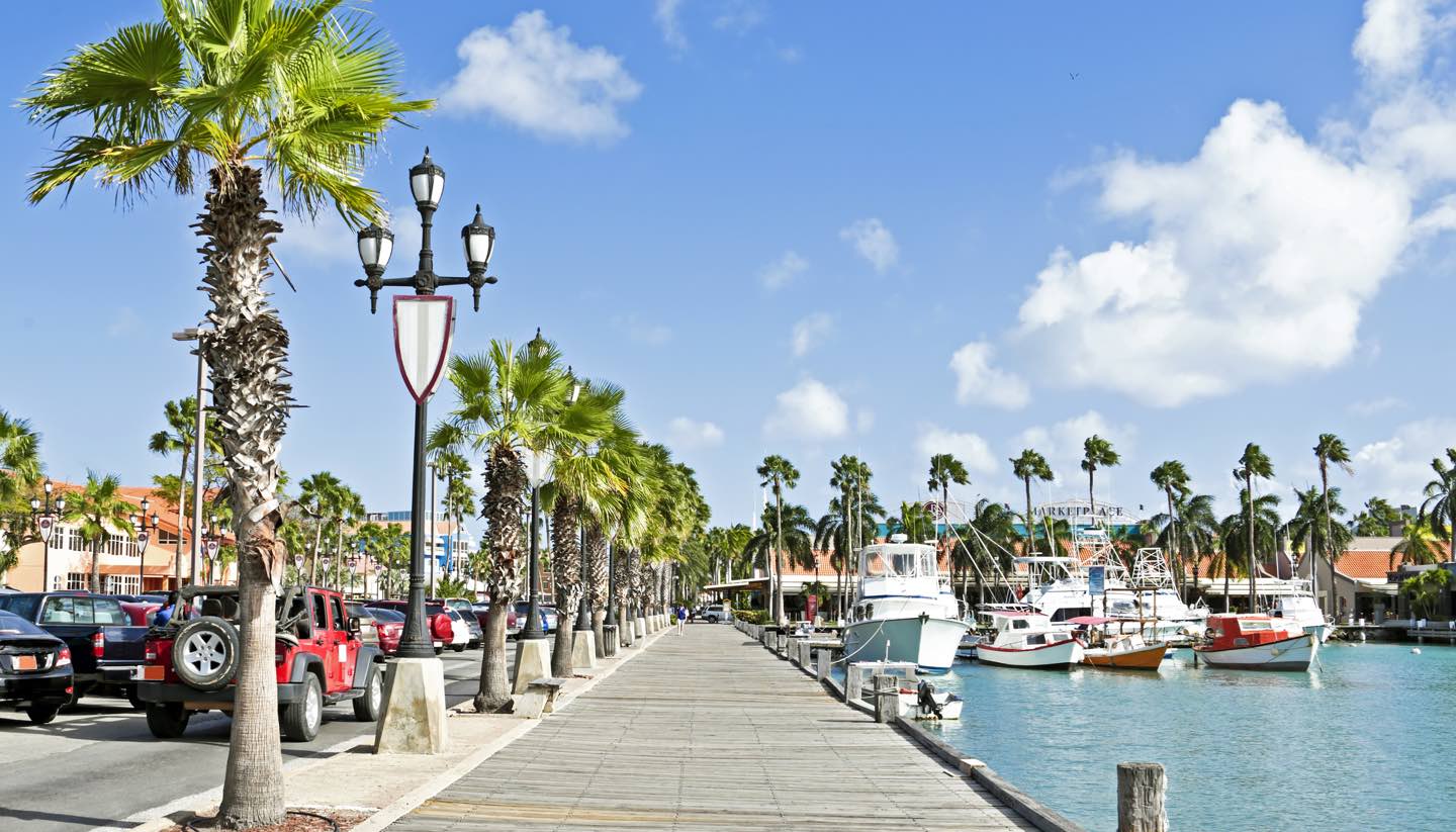 Aruba - Harbor on Aruba island