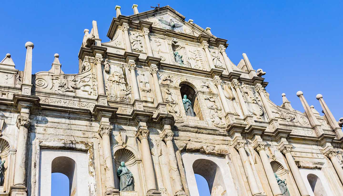 Macau - The Ruins of St. Paul's in Macao, China