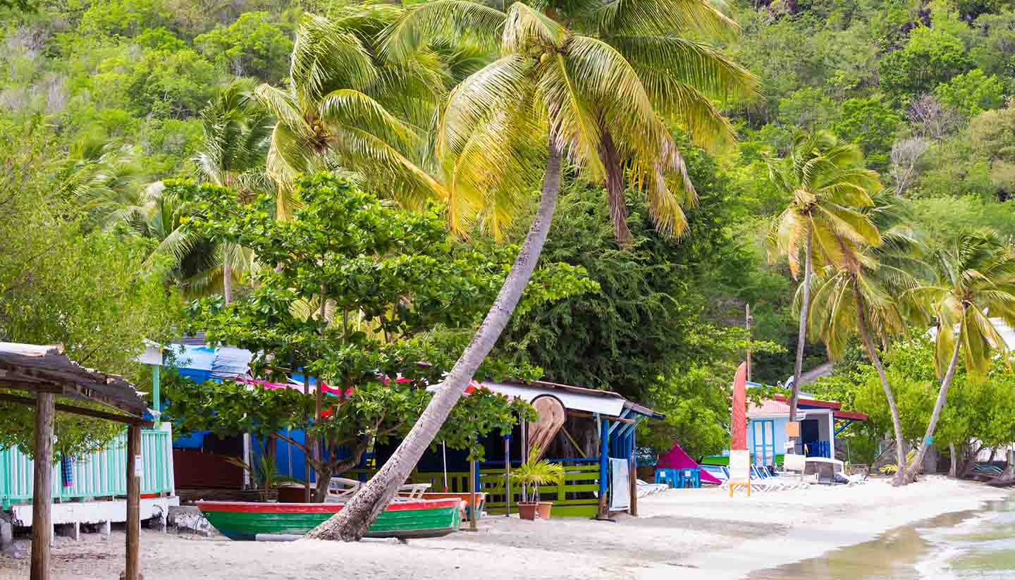 Französische Überseegebiete - The Caribbean beach, Martinique.