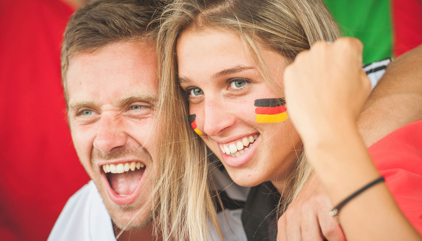 Deutschland - German Couple at Stadium