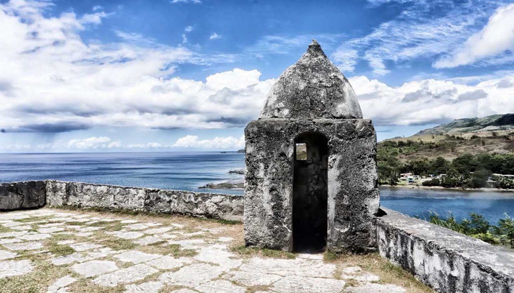 Guam - Old Spanish Fort overlooking the ocean in Guam