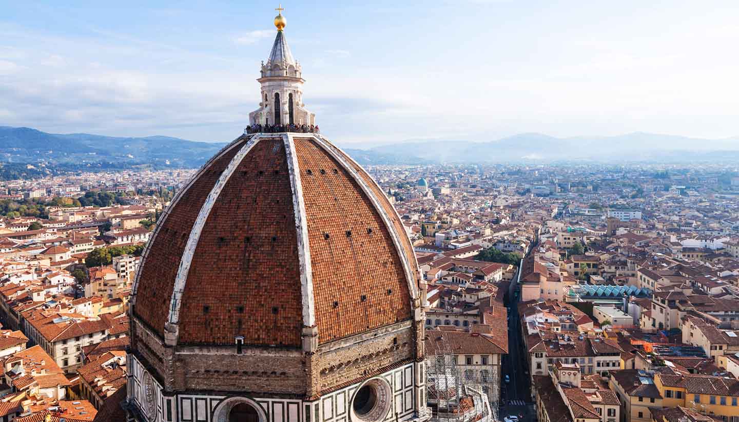 Florenz - view of Duomo and Florence city from Campanile