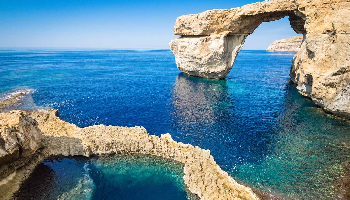 Malta - The world famous Azure Window in Gozo - Malta Island