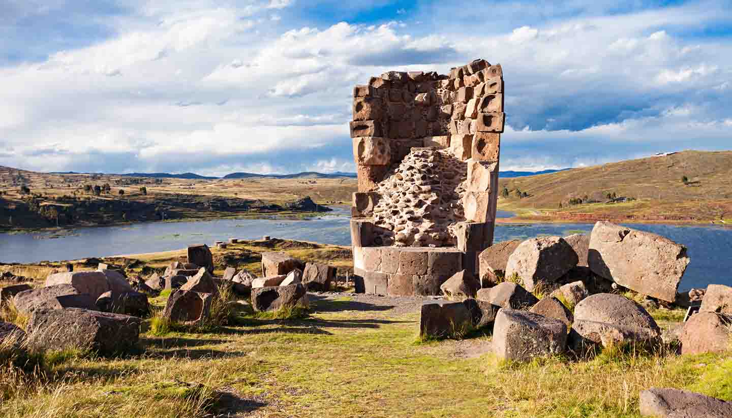 Peru - Sillustani, Umayo lake