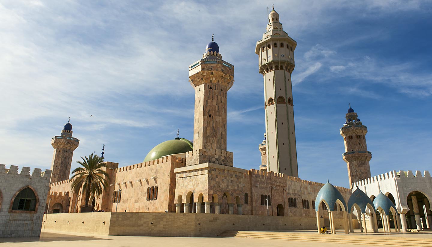 Senegal - A mosque on a clear and sunny day