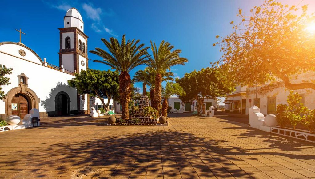 Kanarische Inseln - San Gines church in Arrecife city on Lanzarote island