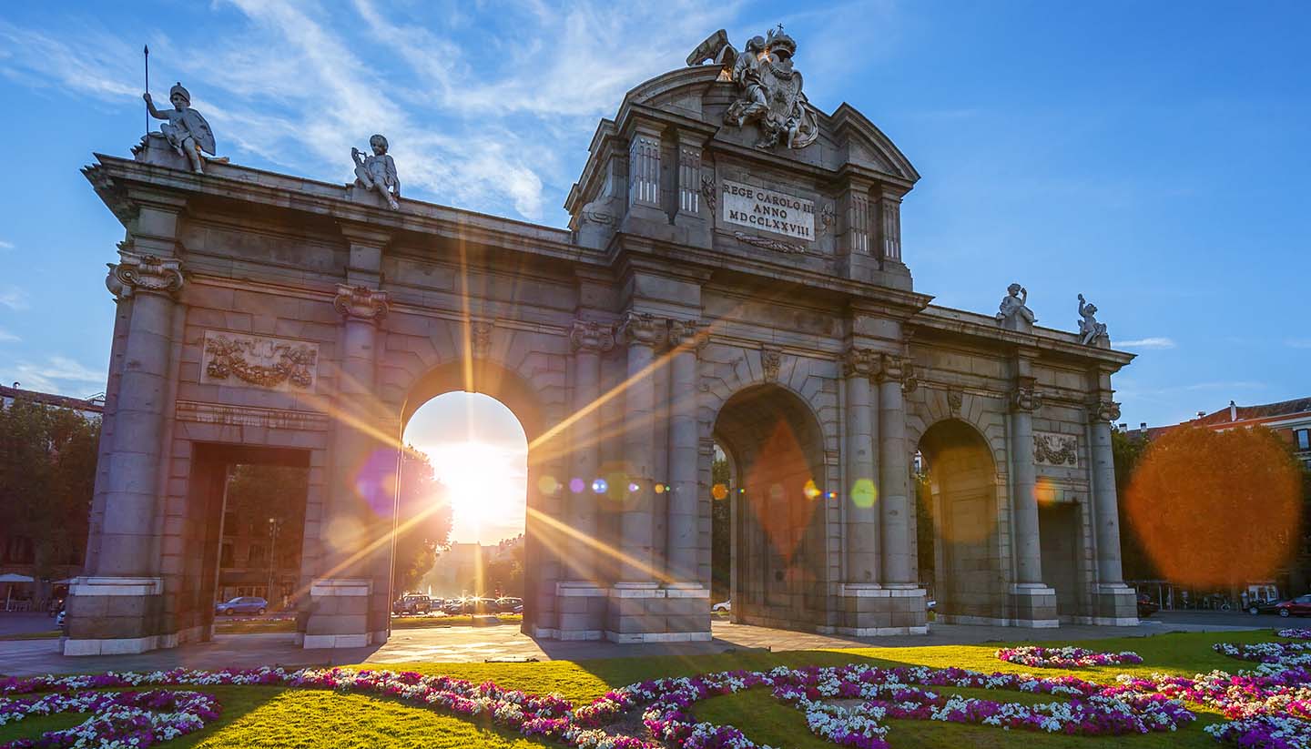 Madrid - Puerta de Alcala located at Madrid