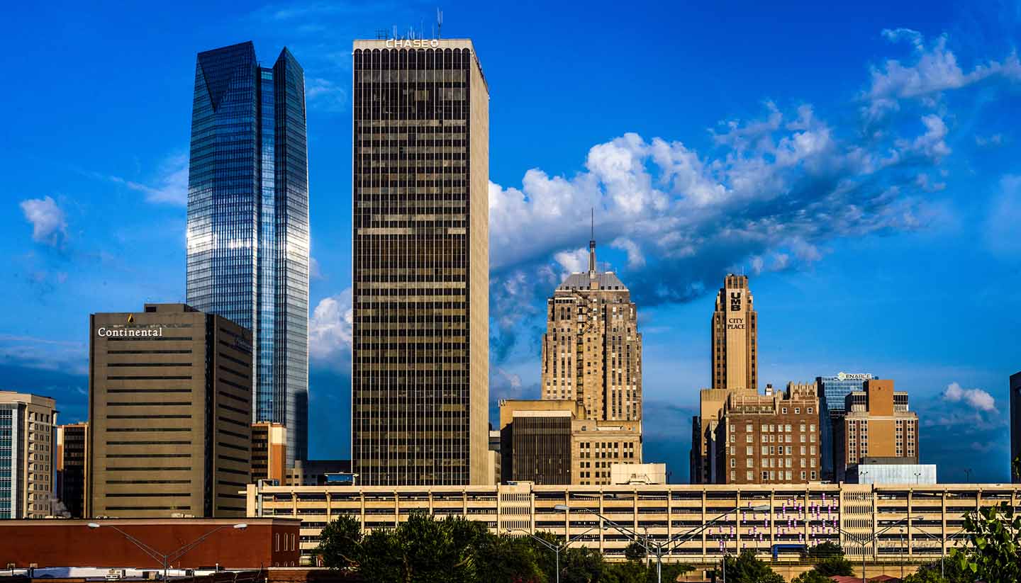 Oklahoma - Downtown Oklahoma City From Bricktown