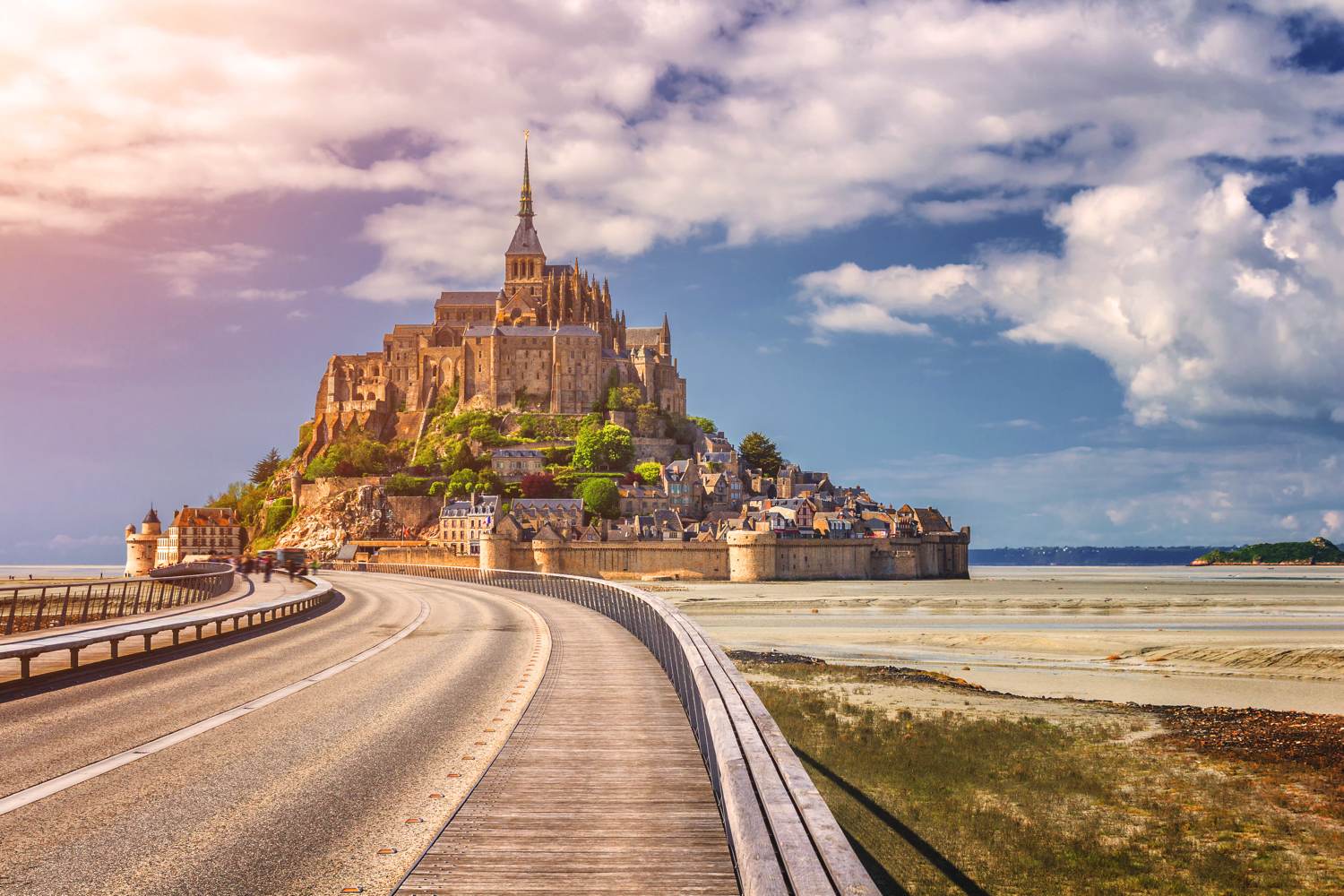 Wunderschöner Panoramablick auf Le Mont-Saint-Michel