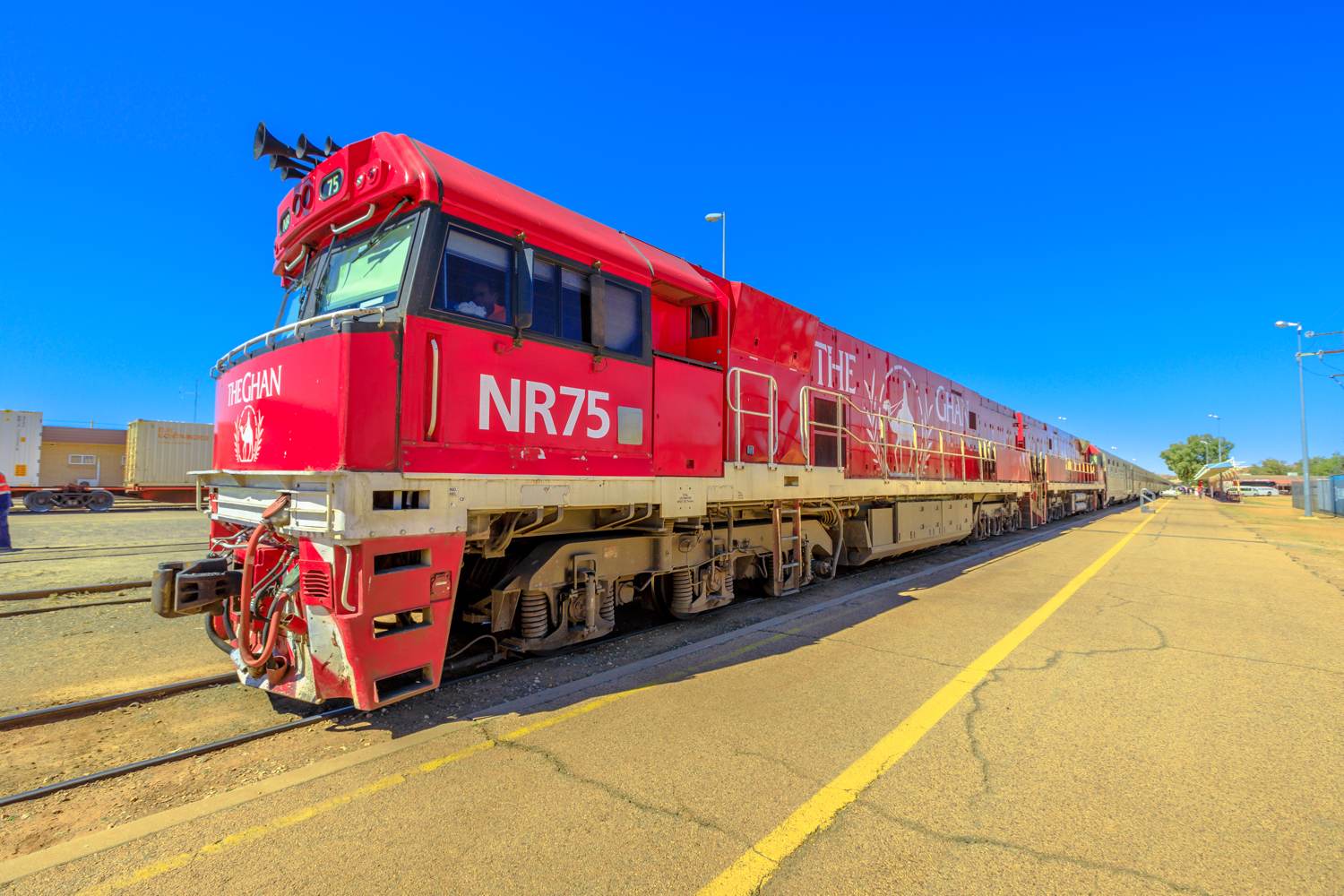 The Ghan in Alice Springs, Australien