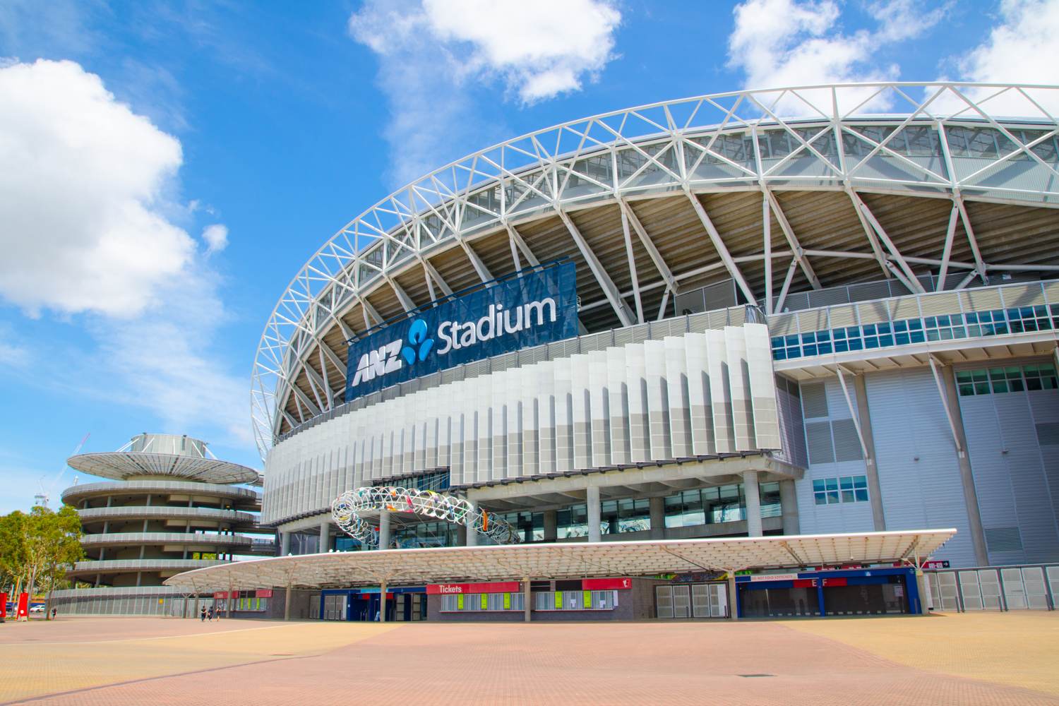 Das Stadium Australia, auch als ANZ-Stadion bekannt, befindet sich im Sydney Olympic Park