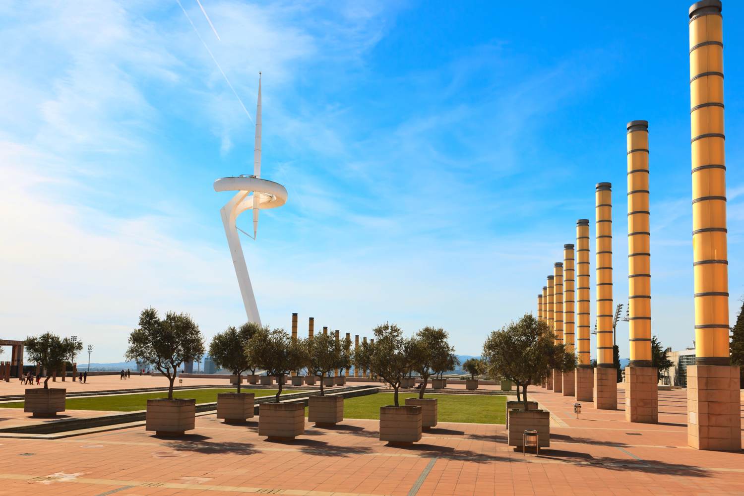 Torre Calatrava-Funkturm im Olympischen Dorf, Barcelona