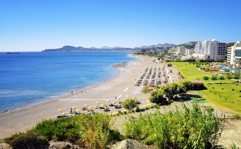 Faliraki und sein ausgezeichneter Strand